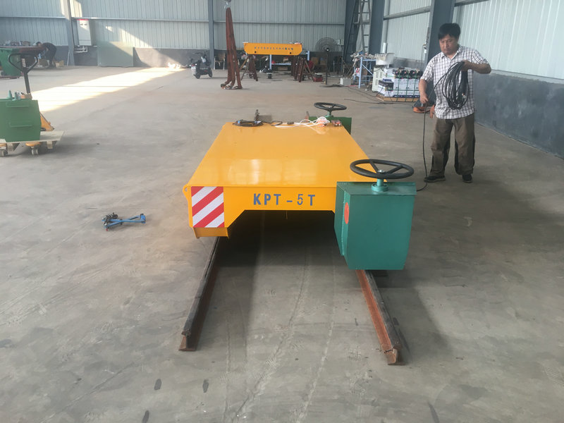 Kablo Reel Güçlendirilmiş Motorlu Demiryolu 5 Ton Endüstri Transfer Arabası
