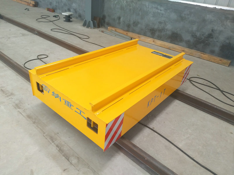 Cable Reel Powered Warehouse Flat Car On Rail Uzaktan Kumandalı