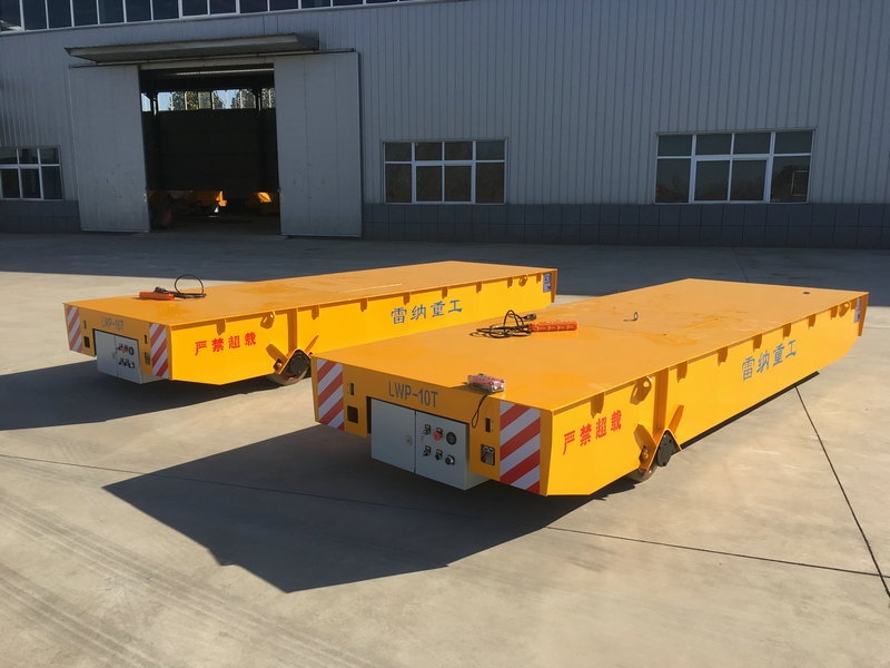 10T Akü Sürücüsü Trackless Transfer Cart