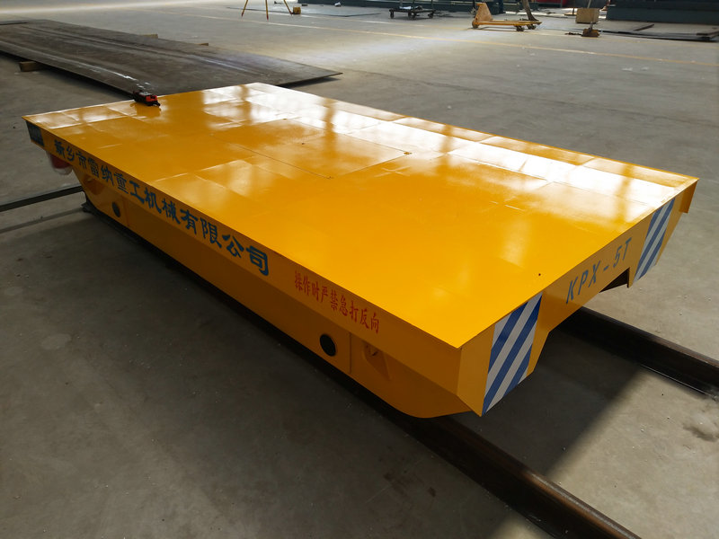 çelik boru 5 ton batarya demiryolu transfer trolley