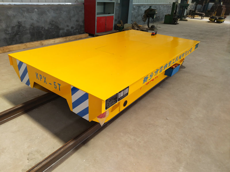 çelik boru 5 ton batarya demiryolu transfer trolley