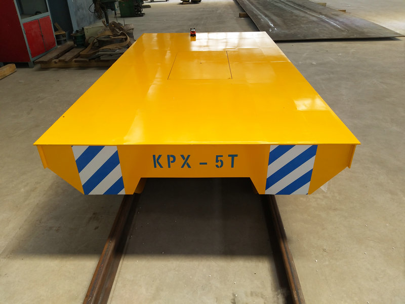 çelik boru 5 ton batarya demiryolu transfer trolley