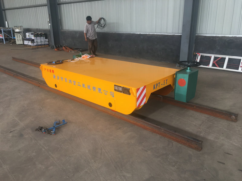 Kablo Reel Güçlendirilmiş Motorlu Demiryolu 5 Ton Endüstri Transfer Arabası